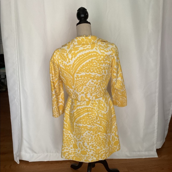 Vintage yellow thermal dress with jacket - Picture 10 of 14